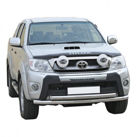Защита переднего бампера «Труба двойная» (d63,5) для Toyota Hilux pickup (2008-2011)(Окрашенное) купить недорого с доставкой в Чита