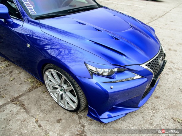 Клыки (накладки) переднего бампера "F-Sport" для Lexus IS III (2013-2016) купить недорого с доставкой в Чита