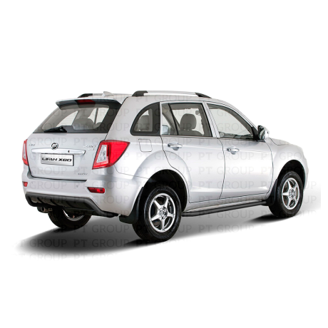 Защита порогов с алюм. площадкой d51мм ШАГРЕНЬ (ППК) LIFAN X60 (2012-н.в.) купить недорого с доставкой в Чита