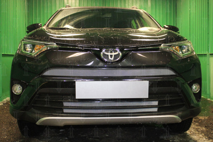 Защита радиатора "Standart" Toyota RAV4 (2015-2019) низ, хром купить недорого с доставкой в Чита