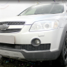 Защита радиатора "Standart" Chevrolet Captiva (2006-2011) низ, чёрная купить недорого с доставкой в Чита
