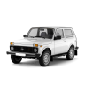 Защита порогов с накладками d63мм ШАГРЕНЬ (ППК) L@DA "4х4 2121" 1995-/ "4x4 URBAN" 2015- купить недорого с доставкой в Чита