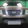 Защита радиатора "PREMIUM" Nissan Pathfinder, Navara (2010-2015) верх, чёрная купить недорого с доставкой в Чита