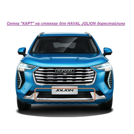 Мелкоячеистая сетка "КАРТ" на стяжках для HAVAL JOLION дорестайлинг купить недорого с доставкой в Чита