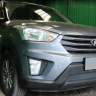 Защита радиатора "Standart" Hyundai Creta чёрная купить недорого с доставкой в Чита