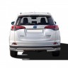 Защита заднего бампера «Уголки двойные» (d51/40) для Toyota RAV4 рестайлинг, (2015-н.в.)(Окрашенное) купить недорого с доставкой в Чита