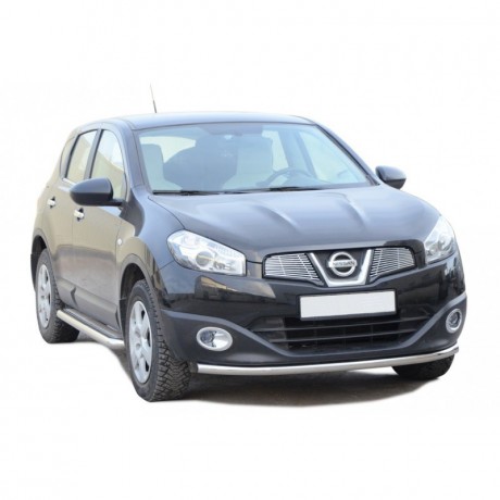 Защита переднего бампера «Труба» (d51) для Nissan Qashqai (2010-2014)(Окрашенное) купить недорого с доставкой в Чита