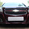 Защита радиатора "Standart" Chevrolet Malibu (2012-2015) чёрная купить недорого с доставкой в Чита