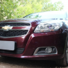 Защита радиатора "Standart" Chevrolet Malibu (2012-2015) чёрная купить недорого с доставкой в Чита