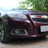 Защита радиатора "Standart" Chevrolet Malibu (2012-2015) чёрная купить недорого с доставкой в Чита