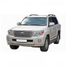 Защита переднего бампера «Труба двойная» (d63,5) для Toyota Land Cruiser 200 рестайлинг, (2012-2015)(Окрашенное) купить недорого с доставкой в Чита