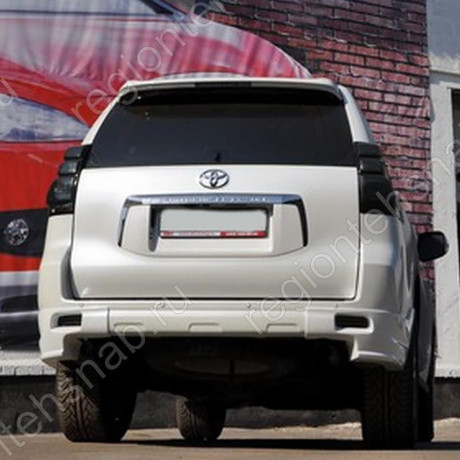 Накладка (юбка) заднего бампера "JAOS" (2 части) для Toyota Land Cruiser 150 Prado (2009-2014) купить недорого с доставкой в Чита