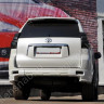 Накладка (юбка) заднего бампера "JAOS" (2 части) для Toyota Land Cruiser 150 Prado (2009-2014) купить недорого с доставкой в Чита