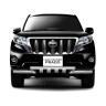 Защита переднего бампера двойная с зубьями d63/63мм (НПС) Toyota Land Cruiser Prado 150 (2013-2016 г.в.) купить недорого с доставкой в Чита