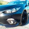 Накладки на фары (реснички) "Самурай" для Mazda 3 (2013-2019) (фара 3 лампочки) купить недорого с доставкой в Чита