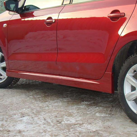 Накладки на пороги для Volkswagen Polo Sedan (2010-2020) купить недорого с доставкой в Чита