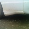 Накладки (клыки) на задний бампер (сток) Toyota Cresta 90 купить недорого с доставкой в Чита