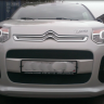 Защита радиатора "Standart" Citroen C3 Picasso (2012-2016) чёрная купить недорого с доставкой в Чита