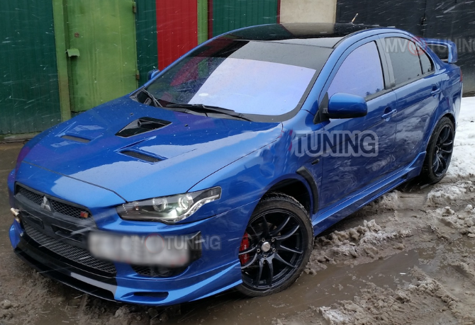 Накладки на пороги "RPM" для Mitsubishi Lancer X (2007-2016) купить недорого с доставкой в Чита