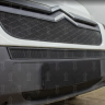 Защита радиатора "Standart" Citroen Jumper (2006-2014) верх, чёрная купить недорого с доставкой в Чита