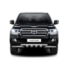 Защита переднего бампера двойная с зубьями d63/63мм (НПС) Toyota Land Cruiser 200 (2014-н.в.) купить недорого с доставкой в Чита