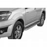 Защита порогов c алюминиевыми накладками (d63,5) для Great Wall Hover H3 (2010-2014)(Окрашенное) купить недорого с доставкой в Чита