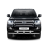 Защита переднего бампера двойная с пластинами d63/63мм (НПС) Toyota Land Cruiser 200 (2014-н.в.) купить недорого с доставкой в Чита