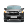 Защита переднего бампера двойная d63/51мм (НПС) Toyota Highlander (2014-н.в.) купить недорого с доставкой в Чита