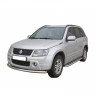 Защита порогов с алюминиевым листом (d63,5) для Suzuki Grand Vitara (2005-2008)(Окрашенное) купить недорого с доставкой в Чита