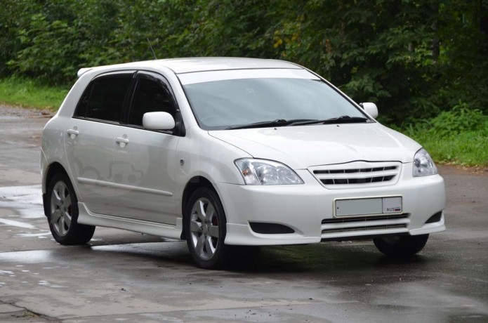 Накладки (клыки) на передний бампер (сток) Toyota Corolla Runx/Allex купить недорого с доставкой в Чита