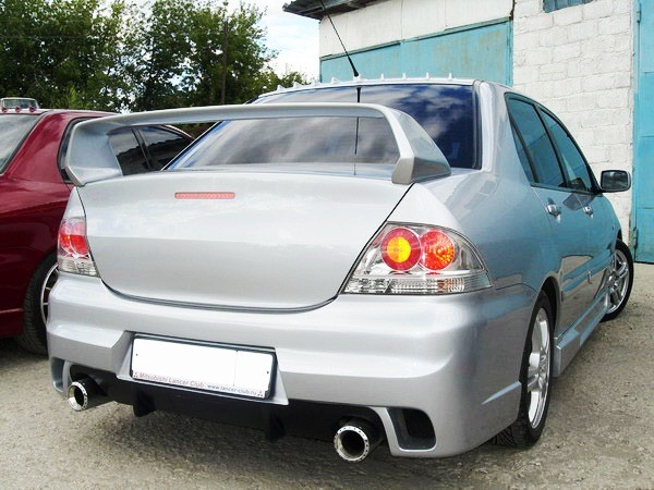 Спойлер средний стиль "EVO" var №2 для Mitsubishi Lancer IX (2003-2009) купить недорого с доставкой в Чита