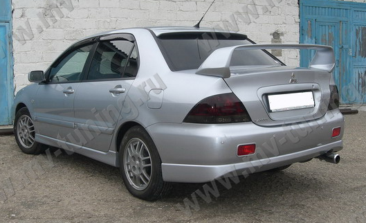 Спойлер средний стиль "EVO" var №2 для Mitsubishi Lancer IX (2003-2009) купить недорого с доставкой в Чита