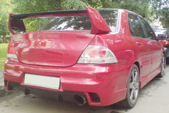 Спойлер высокий стиль "EVO" var №1 для Mitsubishi Lancer IX 2003-2009 купить недорого с доставкой в Чита