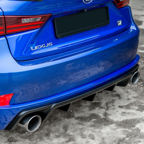 Диффузор заднего бампера №1 (с килями) для Lexus IS III (с 2013-2022) купить недорого с доставкой в Чита