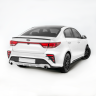 Бампер задний "Kudos" под раздвоенный глушитель для Kia Rio (2017-2020) купить недорого с доставкой в Чита