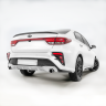 Бампер задний "Kudos" под раздвоенный глушитель для Kia Rio (2017-2020) купить недорого с доставкой в Чита