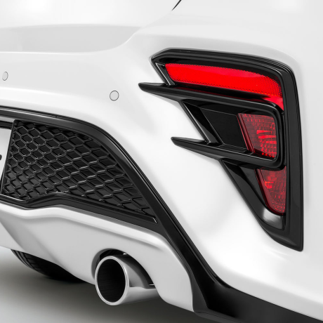 Бампер задний "Kudos" под раздвоенный глушитель для Kia Rio (2017-2020) купить недорого с доставкой в Чита
