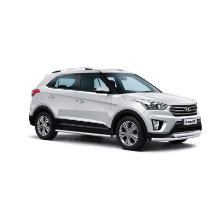 Защита порогов вогнутые d63мм (НПС) HYUNDAI Creta (2016-н.в.) купить недорого с доставкой в Чита