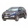 Защита порогов «Труба с проступью» (d76) для Kia Sportage (2010-2015)(Окрашенное) купить недорого с доставкой в Чита