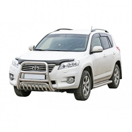 Защита порогов с алюминиевым листом (d63,5) для Toyota RAV4 (2006-2012)(Окрашенное) купить недорого с доставкой в Чита