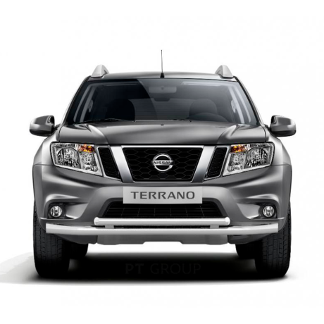 Защита переднего бампера двойная d63/51мм (НПС) RENAULT Duster 2016-/ NISSAN Terrano 2014- купить недорого с доставкой в Чита