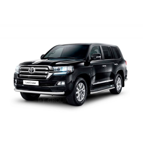 Защита переднего бампера одинарная d63мм (НПС) Toyota Land Cruiser 200 (2014-н.в.) купить недорого с доставкой в Чита