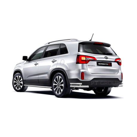 Защита порогов с алюм. площадкой d51мм (НПС) KIA Sorento (2014-2020 г.в.) купить недорого с доставкой в Чита