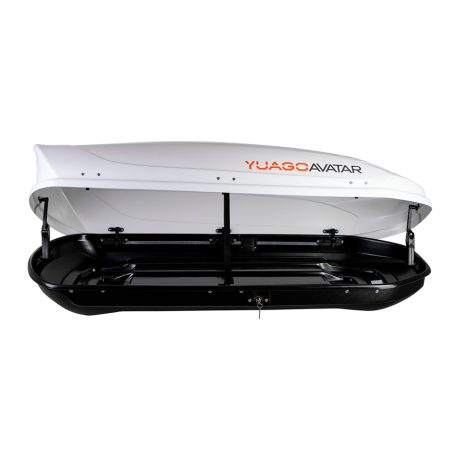 Автобокс YUAGO Avatar (тиснение) (EuroLock), белый, 460л купить недорого с доставкой в Чита