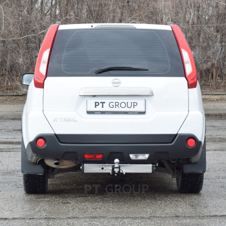 ТСУ /съемный квадрат/ с НЕРЖ накладкой NISSAN X-Trail (2007-2013г.в.) купить недорого с доставкой в Чита