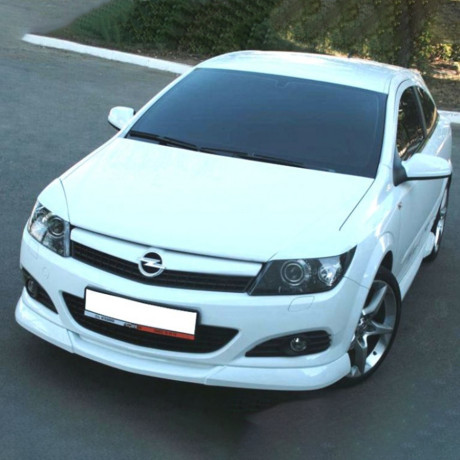 Накладка (юбка) переднего бампера "GT" для Opel Astra H (3D, 5D) купить недорого с доставкой в Чита