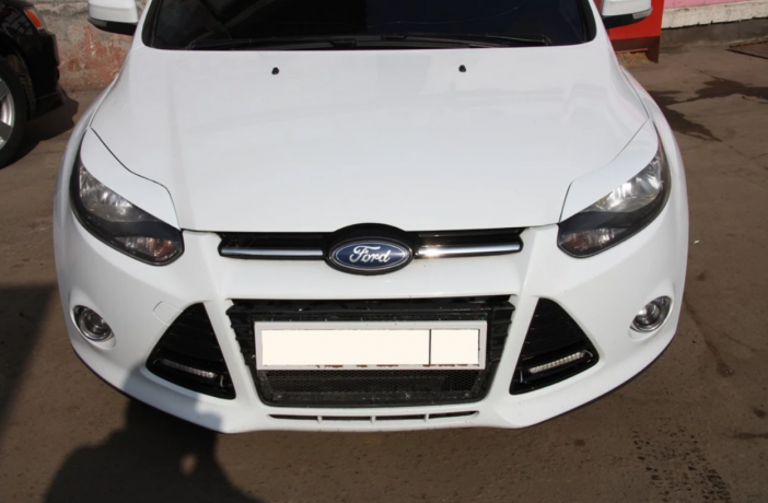 Накладки на фары (реснички) широкие var №1 для Ford Focus 3 (2012-2014) купить недорого с доставкой в Чита