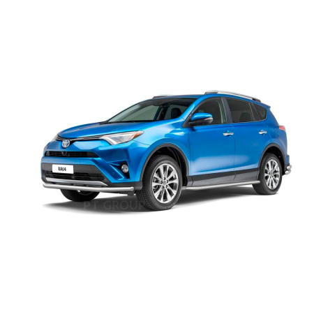 Защита порогов с алюм. площадкой d51мм (НПС) Toyota RAV4 (2013-2018 г.в.) купить недорого с доставкой в Чита