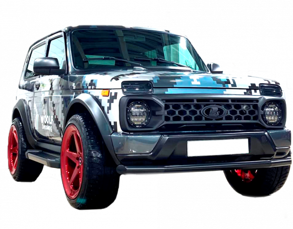 Решетка радиатора "TITAN" для B@3 2121, 21213, 21214, 2131 "L@DA 4x4" (без защитной сетки) RAPTOR купить недорого с доставкой в Чита