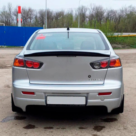 Лип спойлер "Утиный хвост" Mitsubishi Lancer 10 (2007-2016 г.в.) купить недорого с доставкой в Чита